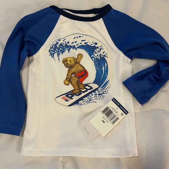 POLO Ralph Lauren Baby Swim Rash Guard ((NWT)) - Picture 1 of 4